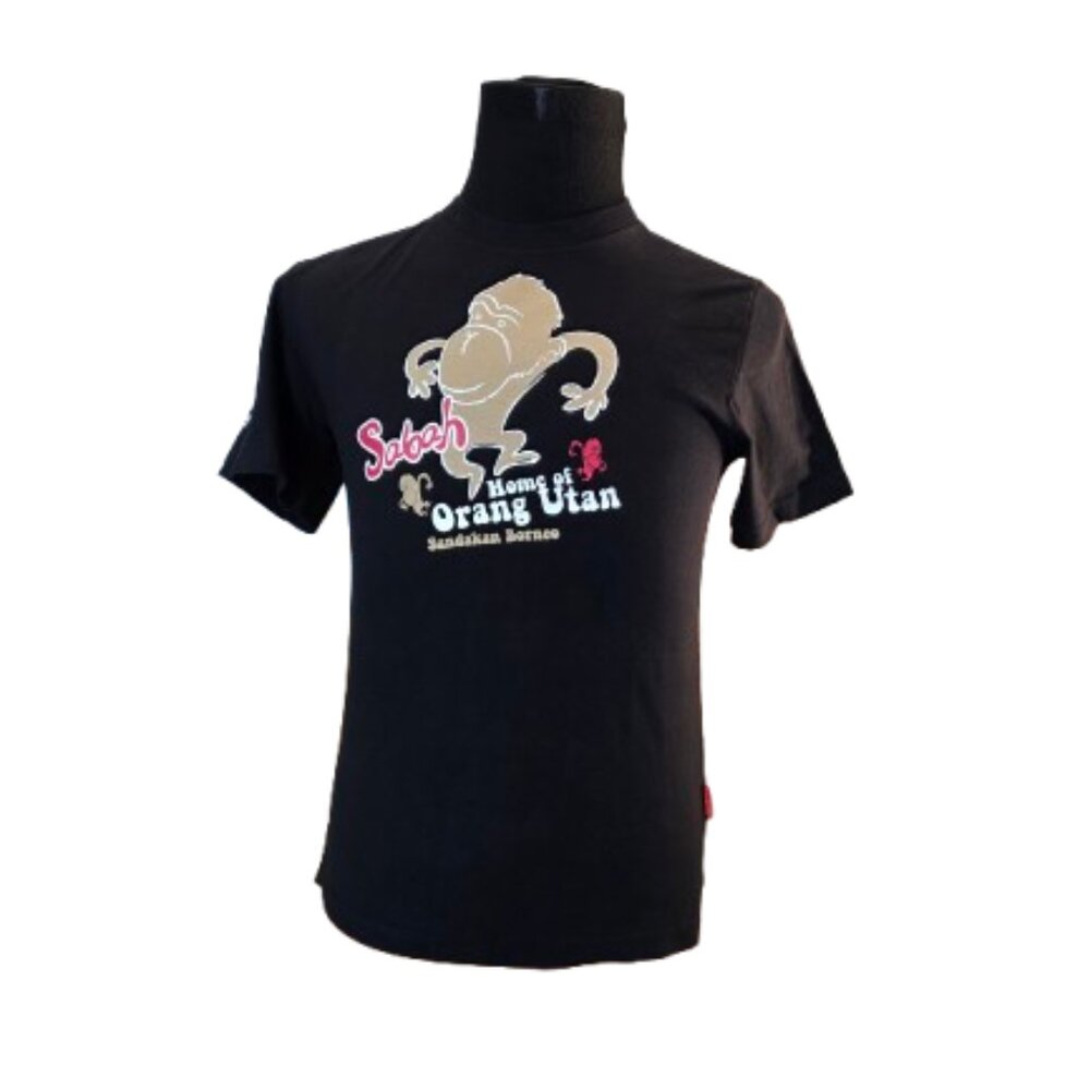 Sabah Home Of Orang Utan Sandakan Bornco Malaysia Adult T Shirt - Size Small